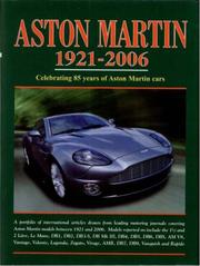 Cover of: Aston Martin 1921-2006 | R.M. Clarke