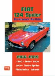 Cover of: Fiat 124 Spider Performance Portfolio 1966-1985 (Performance Portfolio)
