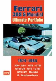 Cover of: Ferrari 308 & Mondial Ultimate Portfolio 1974-1985 (Ultimate Portfolio)