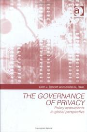 The governance of privacy by Colin J. Bennett