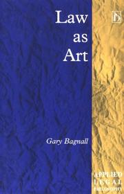 Cover of: Law as art