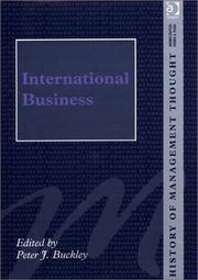 Cover of: International Business (History of Management Thought, 17) by Peter J. Buckley