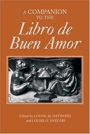 Cover of: A Companion to the 'Libro de Buen Amor' (Monografas A) (Monografías A) by 