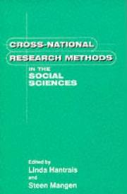 Cover of: Cross-national research methods in the social sciences by edited by Linda Hantrais and Steen Mangen.