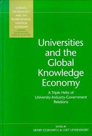 Cover of: Universities and the Global Knowledge Economy | 