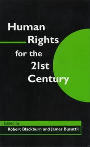 Cover of: Human rights for the 21st century by edited by Robert Blackburn and James J. Busuttil.