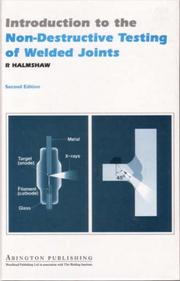 Cover of: Introduction to the Non-Destructive Testing of Welded Joints