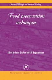 Cover of: Food preservation techniques