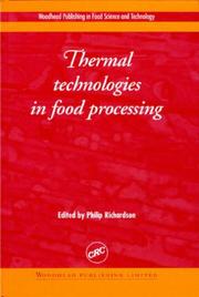 Cover of: Thermal technologies in food processing