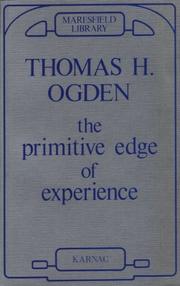 Cover of: The Primitive Edge of Experience (Maresfield Library)
