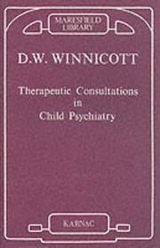 Cover of: Therapeutic Consultations in Child Psychiatry (Maresfield Library)