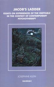 Cover of: Jacob's Ladder: Essays on Experiences of the Ineffable in the Context of Contemporary Psychotherapy
