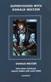 Cover of: Supervisions with Donald Meltzer | Donald Meltzer