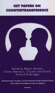 Cover of: Key Papers on Countertransference by Michels, Robert