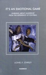 Cover of: It's an Emotional Game: Learning About Leadership from Football