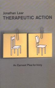 Therapeutic Action by Jonathan Lear