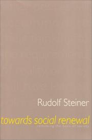 Cover of: Towards Social Renewal by Rudolf Steiner, Matthew Barton