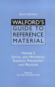 Cover of: Walford's Guide to Reference Material: Social and Historical Sciences, Philosophy and Religion (Walford's Guide to Reference Material)