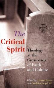 Cover of: The Critical Spirit: Theology at the Crossroads of Faith and Culture  by 