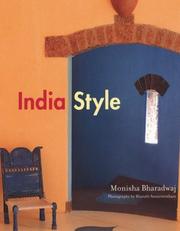 Cover of: India Style by Monisha Bharadwaj