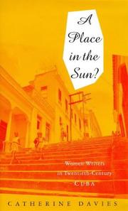 Cover of: A Place in the Sun?: Women Writers in Twentieth-Century Cuba