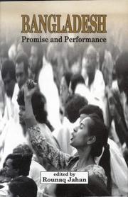 Cover of: Bangladesh: Promise and Performance
