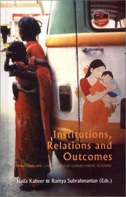 Cover of Institutions, Relations and Outcomes by naila kabeer,ramya subrahmanian