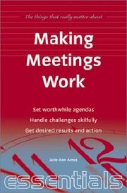 Cover of: Making Meetings Work by Julie-Ann Amos