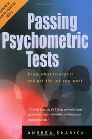 Cover of: Passing Sychometric Tests (How to)