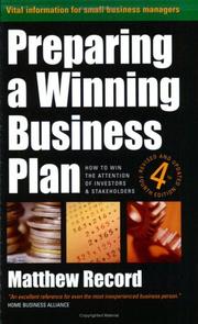 Cover of: Preparing a Winning Business LAN