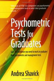 Cover of: Psychometric Tests for Graduates (How to)