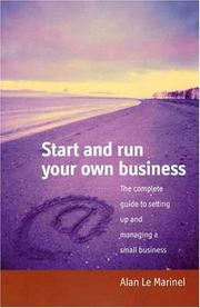Cover of: Start and Run Your Own Business by Alan Le Marinel