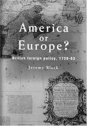 Cover of: America or Europe? by Jeremy Black