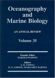 Cover of: Oceanography And Marine Biology: An Annual Review (Oceanography and Marine Biology)