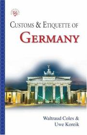 Cover of: Customs & Etiquette Of Germany (Simple Guides Customs and Etiquette)