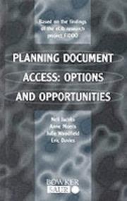 Cover of: Planning Document Access: Options and Opportunities