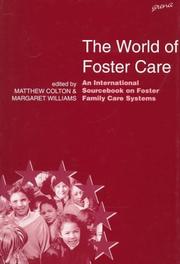 Cover of: The world of foster care: an international sourcebook on foster family care systems
