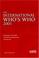 Cover of: International Who's Who 2001 (Intermational Who's Who, 64th ed)