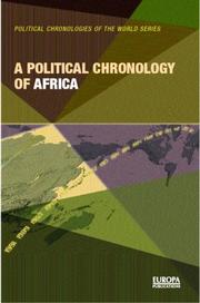 Cover of: A political chronology of Africa by [editor, David Lea ; assistant editor, Annamarie Rowe].