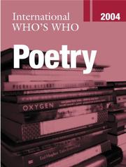 Cover of: International Who's Who in Poetry 2004 (International Who's Who in Poetry) by 