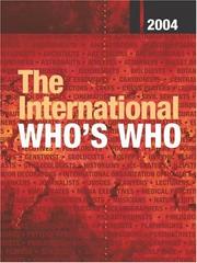 Cover of: The International Who's Who 2004 by 
