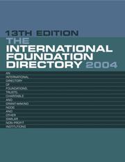 Cover of: The International Foundation Directory 2004 (International Foundation Directory)