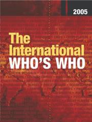 Cover of: The International Who's Who 2005 by Europa Publications