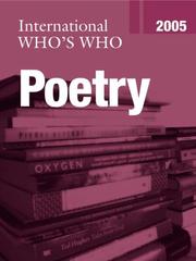 Cover of International Who's Who in Poetry 2005 (International Who's Who in Poetry) by