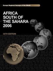 Cover of: Africa South of the Sahara 2006 (Regional Surveys of the World)