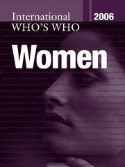 Cover of: The International Who's Who of Women 2006 (International Who's Who of Women) by 