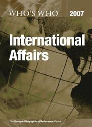 Cover of: Who's Who in International Affairs 2007 (Who's Who in International Affairs)