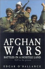 Afghan wars by O'Ballance, Edgar.