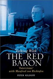 Talking with the Red Baron by Peter Kilduff