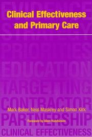 Cover of: Clinical effectiveness and primary care